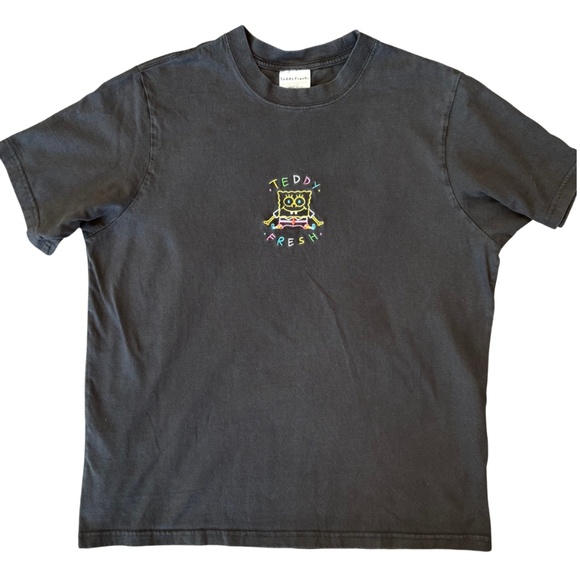 limited editionTeddy Fresh x SpongeBob Graphic Black Tee Unisex Small (Men’s S ) - Picture 1 of 5